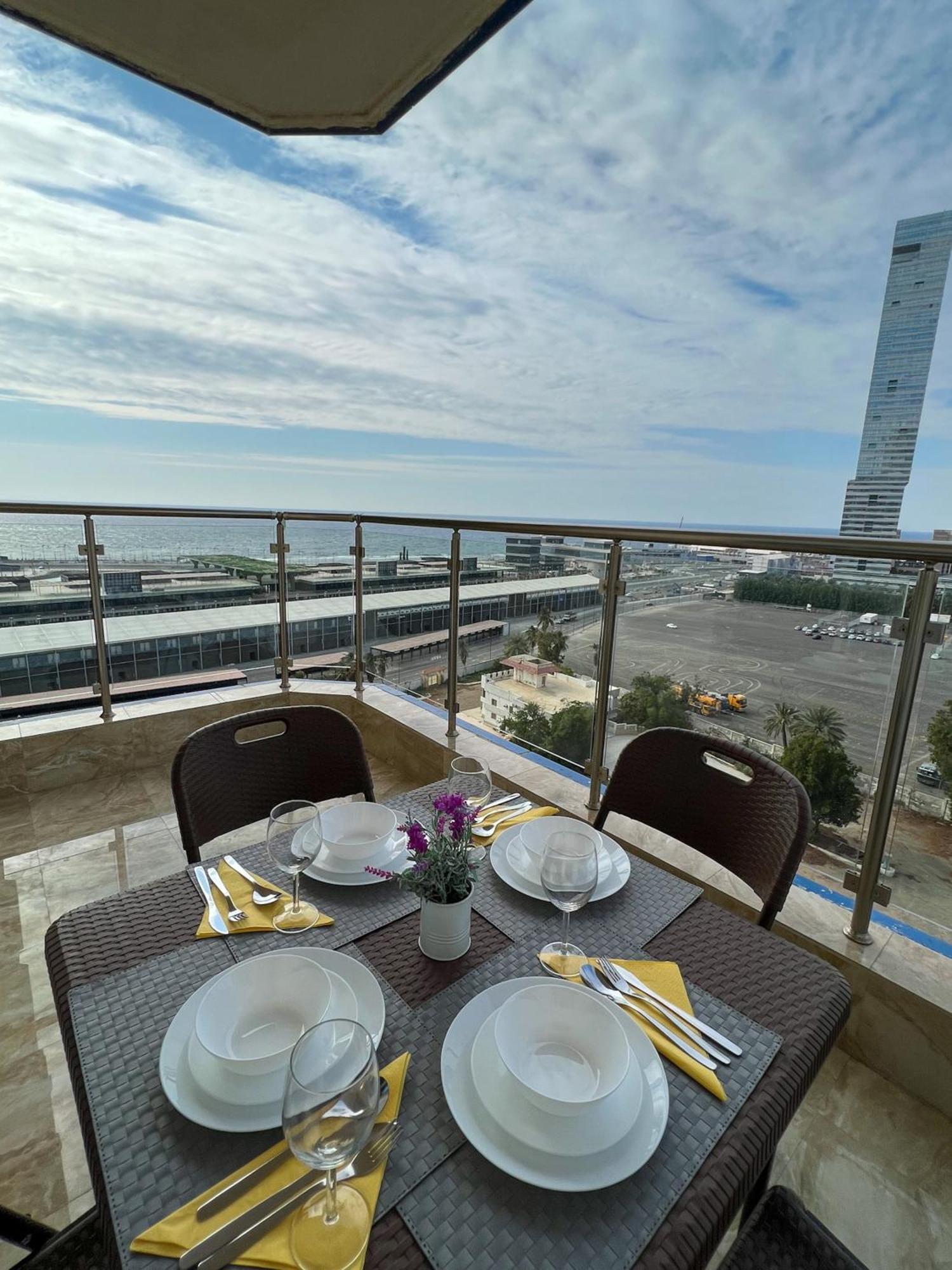 Apartamento Almasarat Tower Sea View Yidda Exterior foto